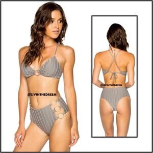 Luli Fama TURI TURAI - Bralette Top & High Waist Bottom $198